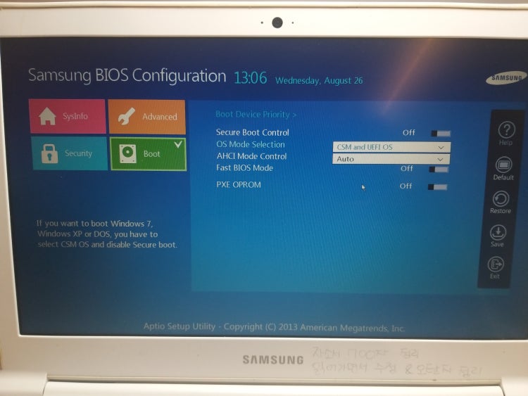 All boot options are tried samsung как исправить windows 10 64