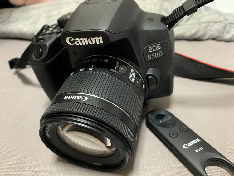 캐논 EOS 850D 카메라 / 무선리모트컨트롤 BRE1 페어링 후 촬영방법 알려주세요!! 지식iN