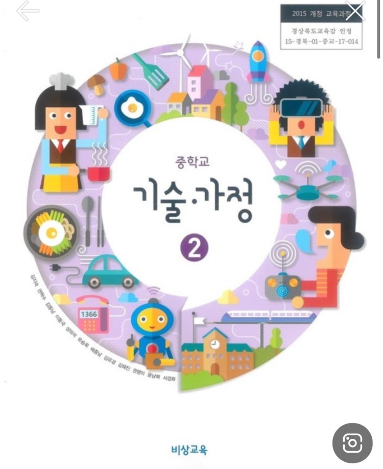 중학교 2학년 기술가정 비상교육 : 지식In