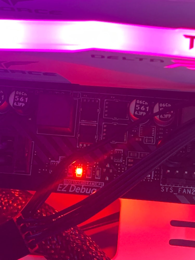 Ez debug led vga 빨간불 지식iN