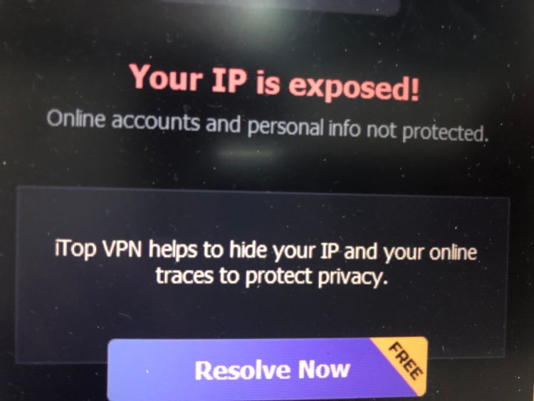 your ip is exposed iobit