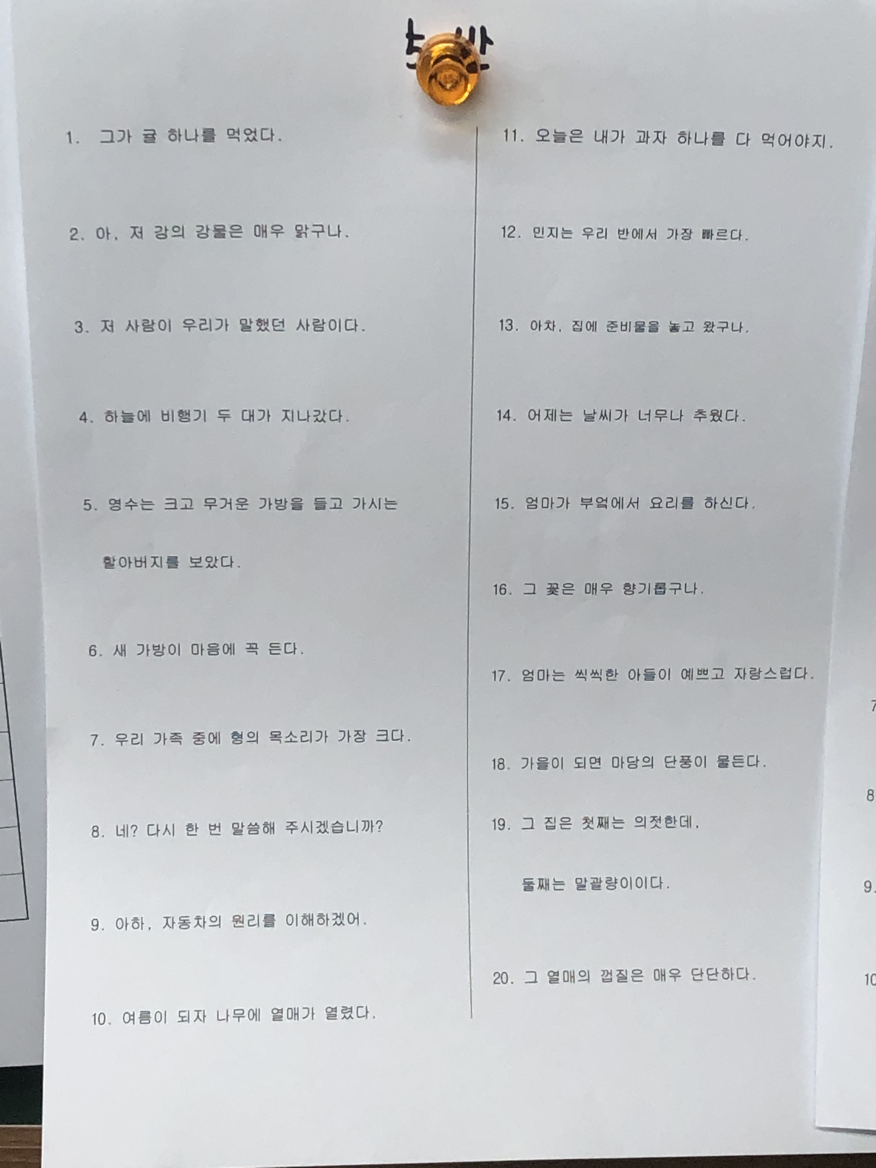 국어 품사 나누기 : 네이버 지식iN