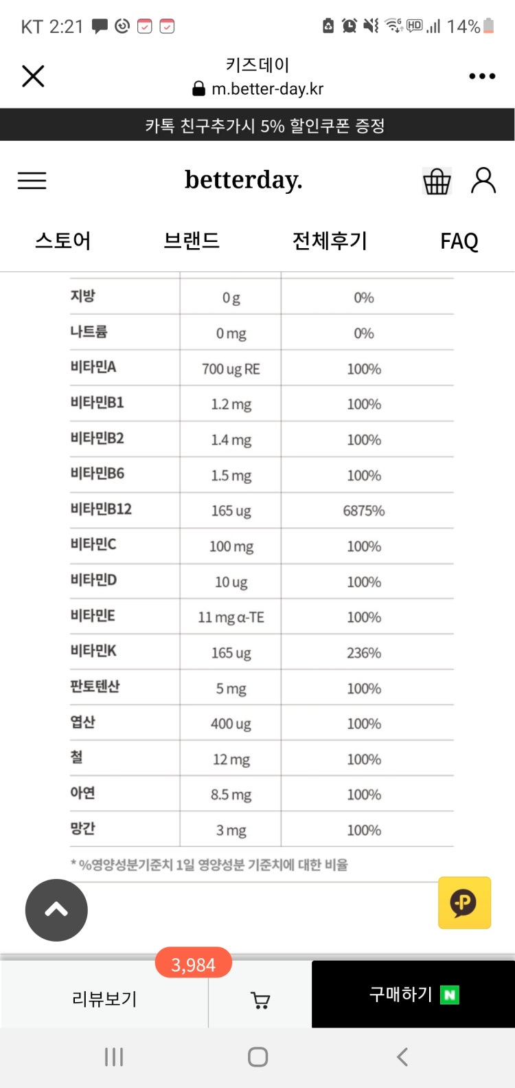 아연 비타민D 하루권장량넘어도되나요? : 지식In