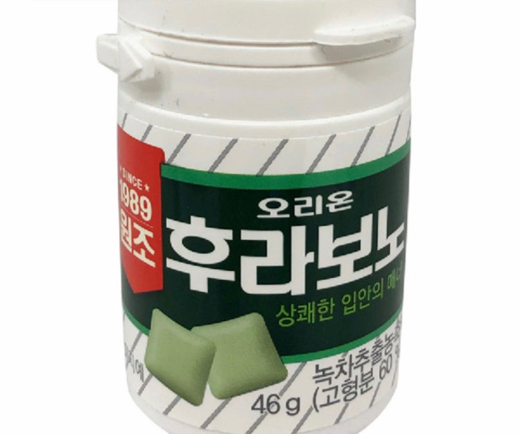 오리온 후라보노 껌 통 46g : 지식iN