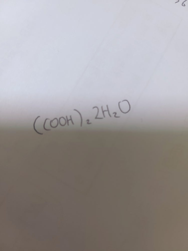 Cooh 2 2h2o Cooh 2 2h2o