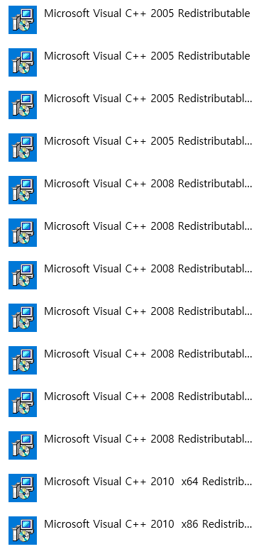 컴퓨터 제어판 프로그램 추가/제거 Microsoft Visual C++ 2005 Redist... : 네이버 지식iN
