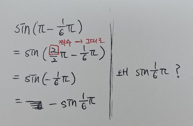 수1 삼각함수 각변환 : 지식In