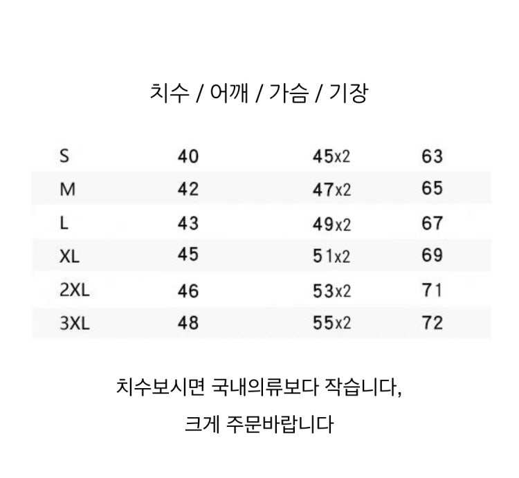 옷 사이즈 : 지식in