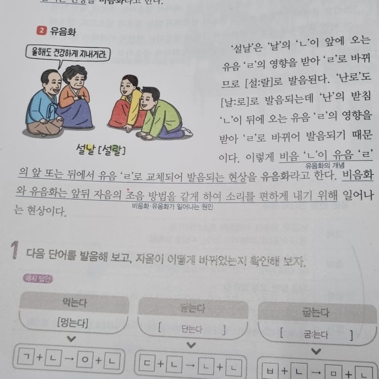 유음화 할때 ㄴ말고 ㅁ, ㅇ 같은것도 바꿔지나요?? : 지식iN