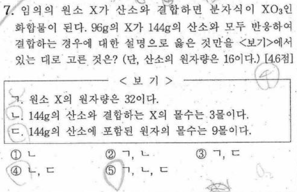 화1 화학반응식 간단한 문제 질문 : 지식In