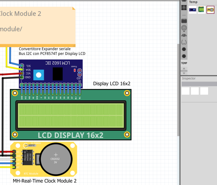 Fritzing rtc in