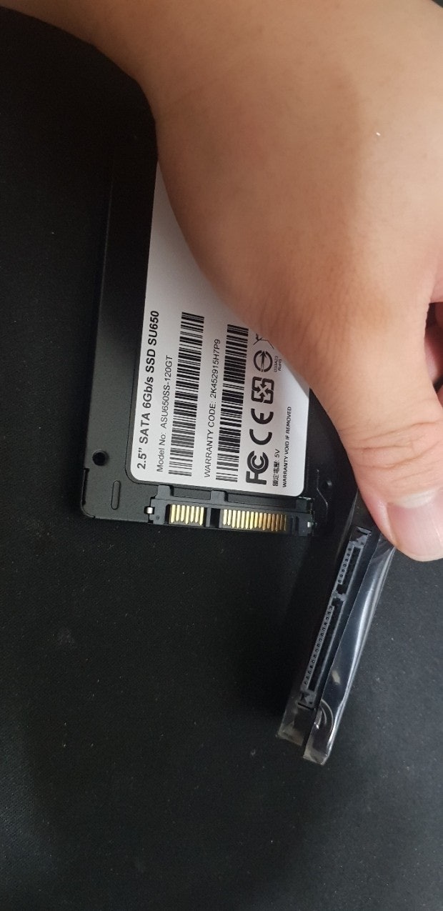 ssd 외장하드처럼 쓰려고 하는데 인식이 안됩니다의 0번 째 이미지