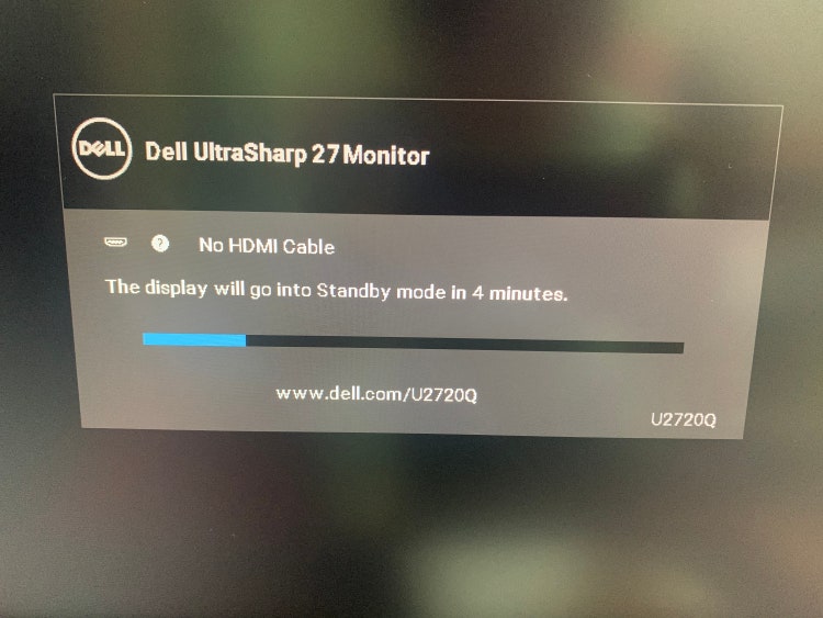 컴퓨터 종료시 모니터에 No HDMI cable 지식iN