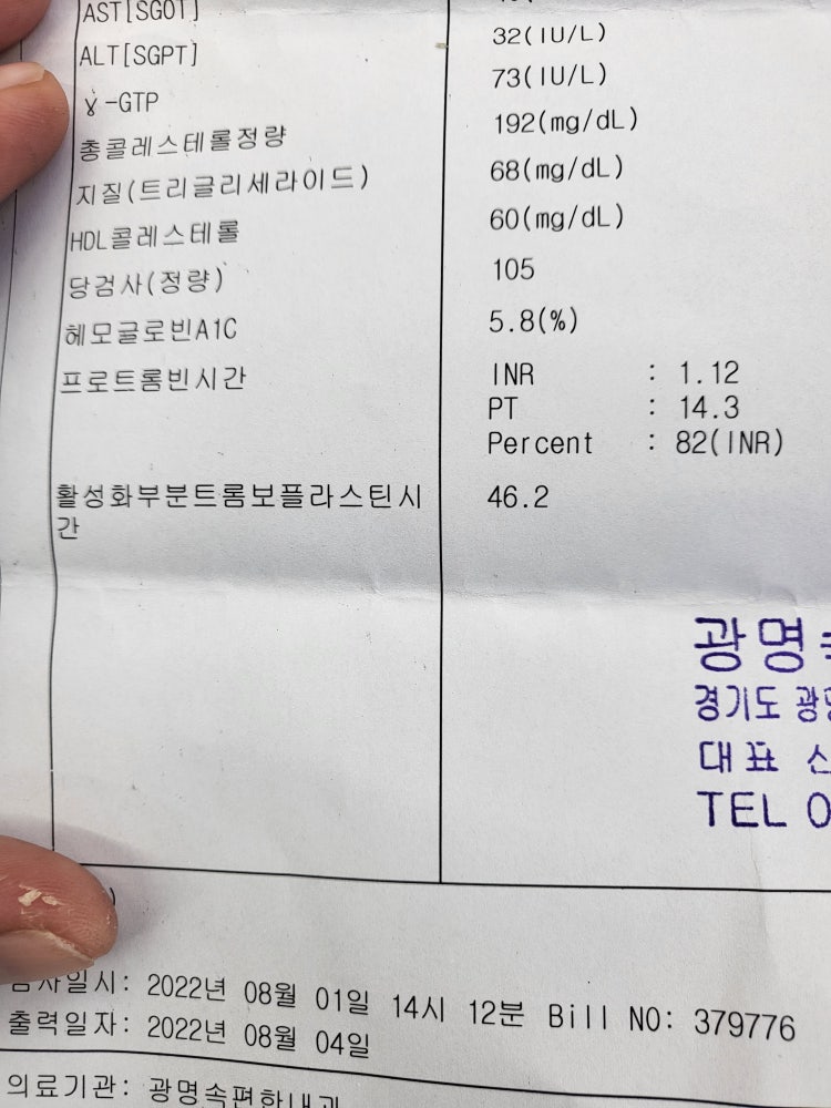 혈액응고인자검사 Pt수치가 14 3인데요 상처 지혈에 큰 문제는 없을까요 지식in