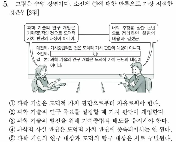 생윤 과학기술 윤리 가치판단 : 지식iN