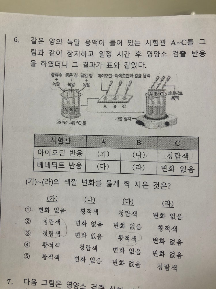 중2 과학 문제 (동물과 에너지) : 지식In