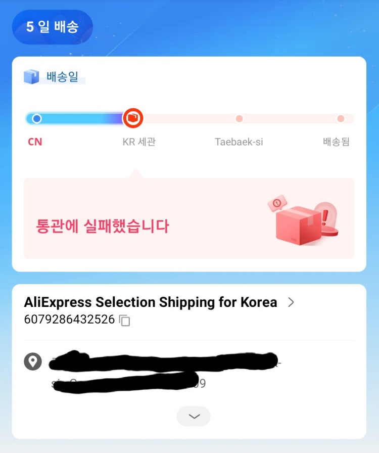알리익스프레스 통관실패 : 지식In