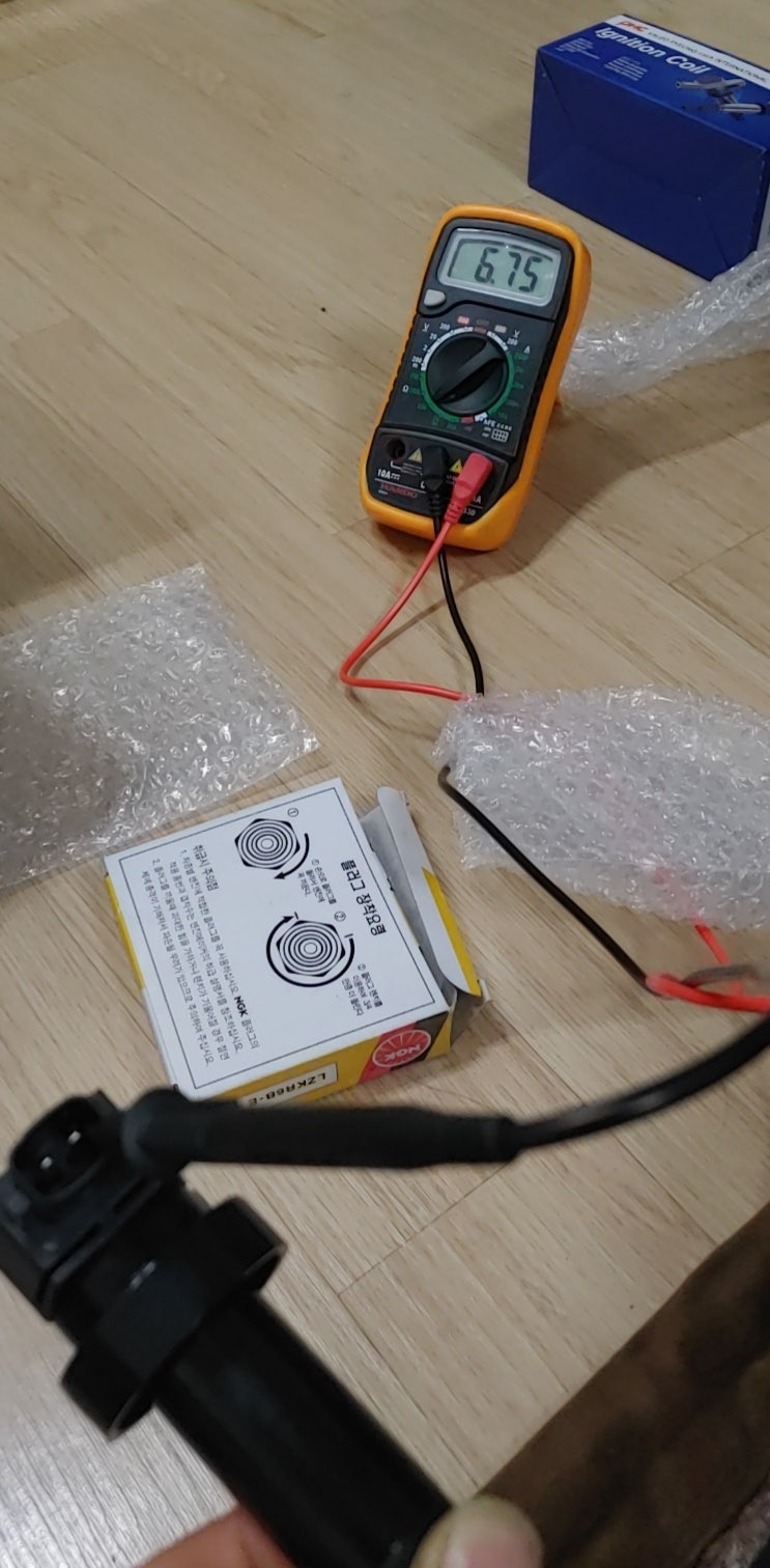 자동차점화코일 측정에 대해 문의 드립니다.의 1번 째 이미지