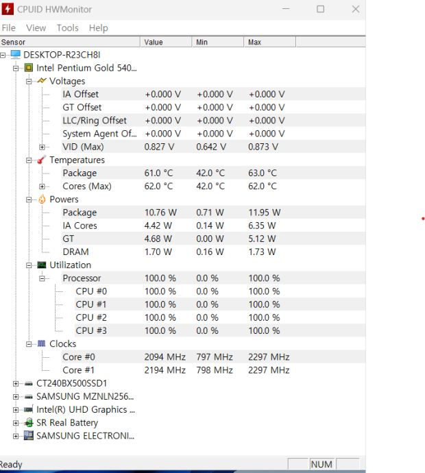 hwmonitor 질문 지식iN
