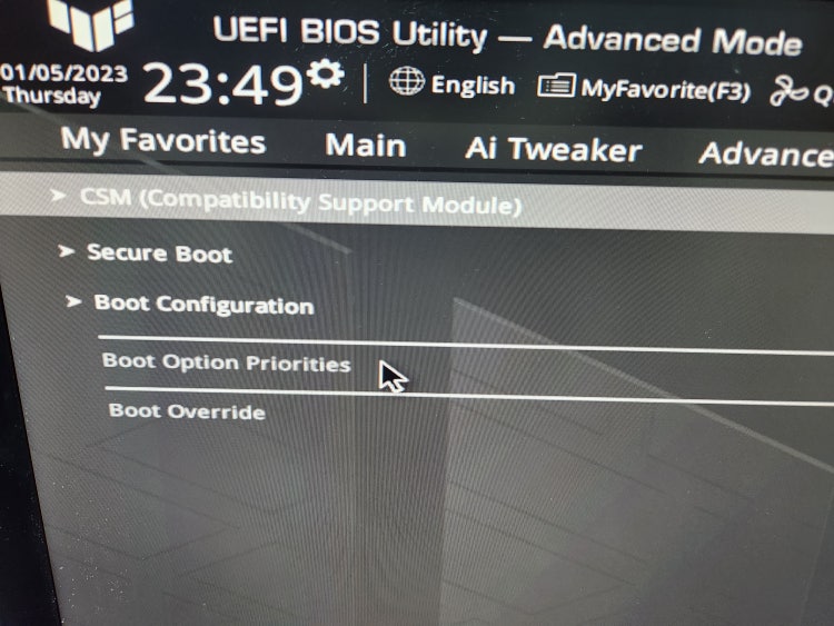 바이오스 boot option priorities 지식iN