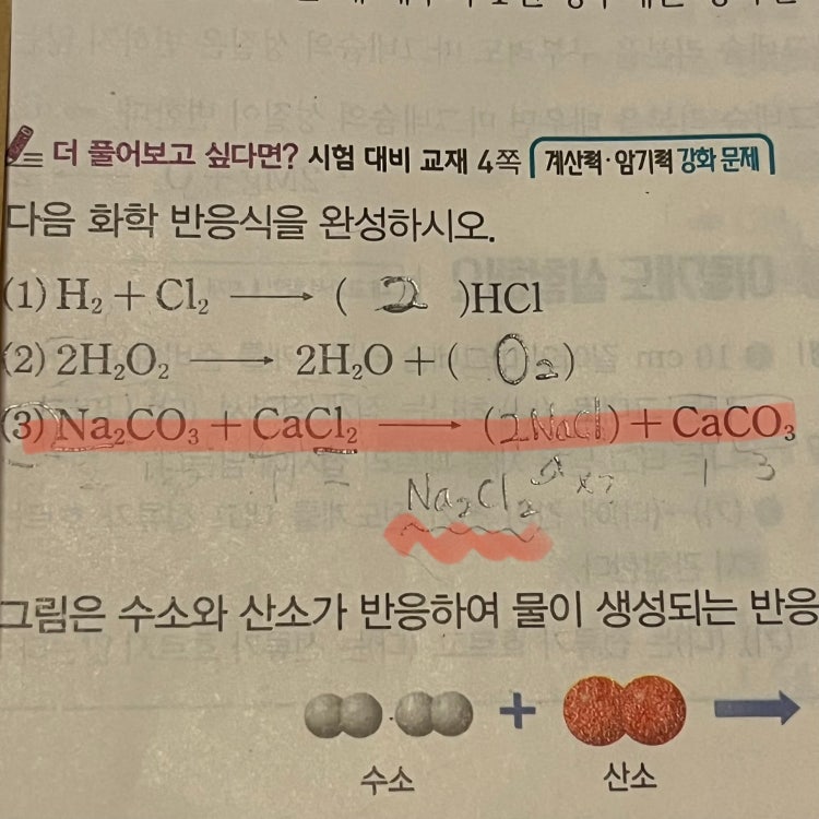 화학 반응식 문제 질문 : 지식In