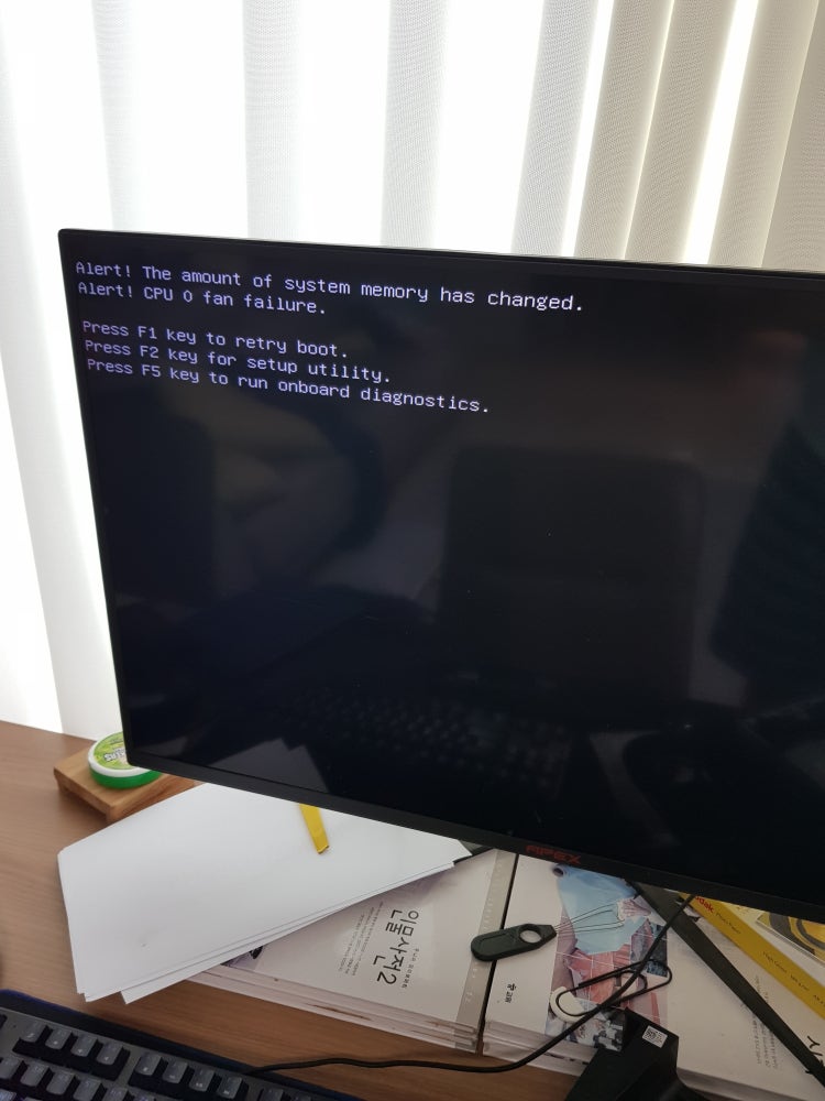 Cpu 0 fan failure 지식iN