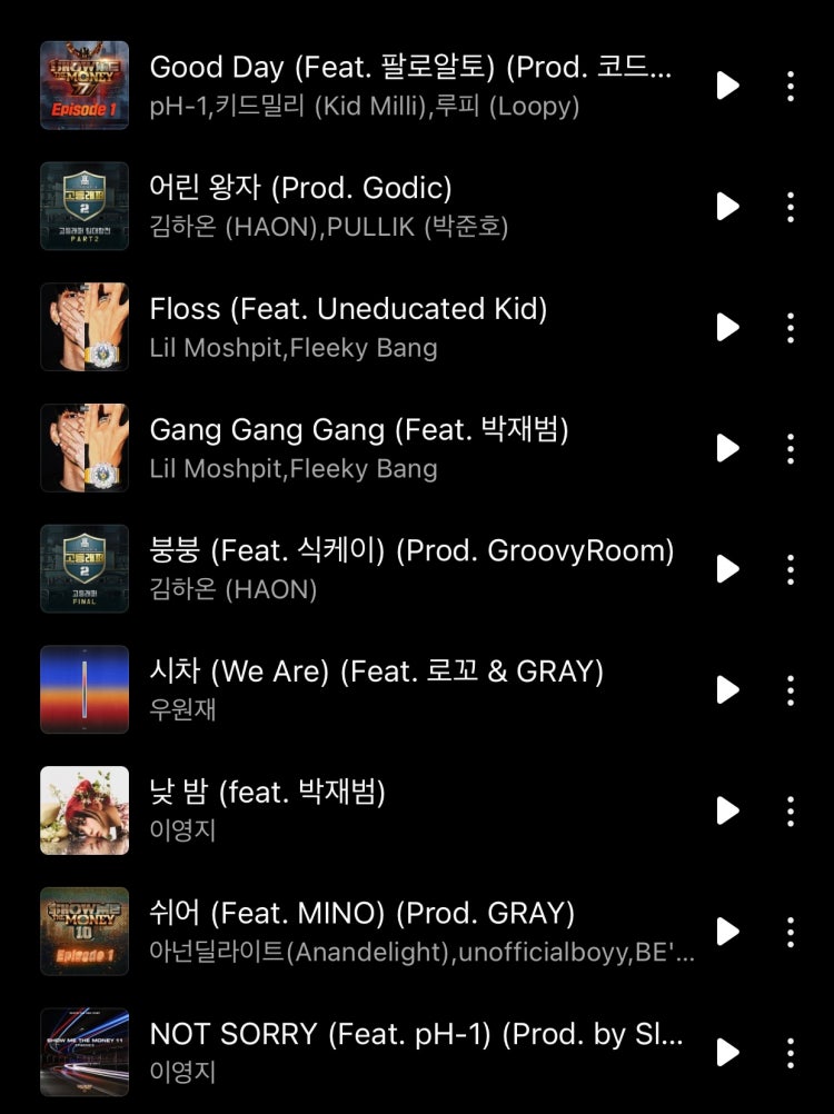 힙합 추천 : 지식iN