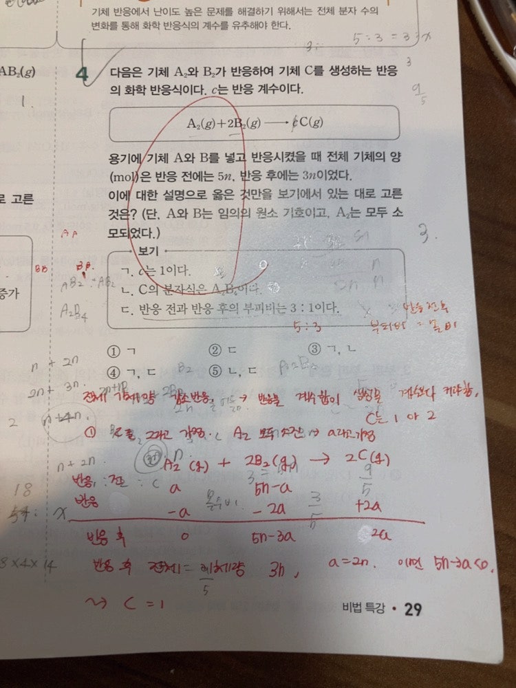 화학 1 화학반응식 문제 질문 : 지식In