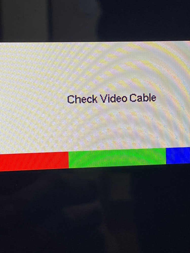 check video cable이 떠요 지식iN