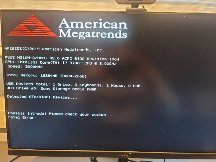 컴퓨터 부팅시 Chassis intrude! 지식iN