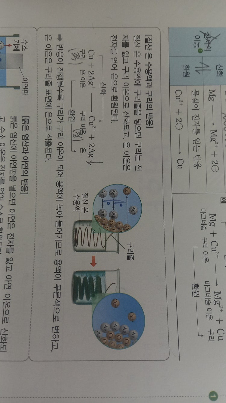 통합과학 질산 은 수용액과 구리의 반응 : 네이버 지식iN