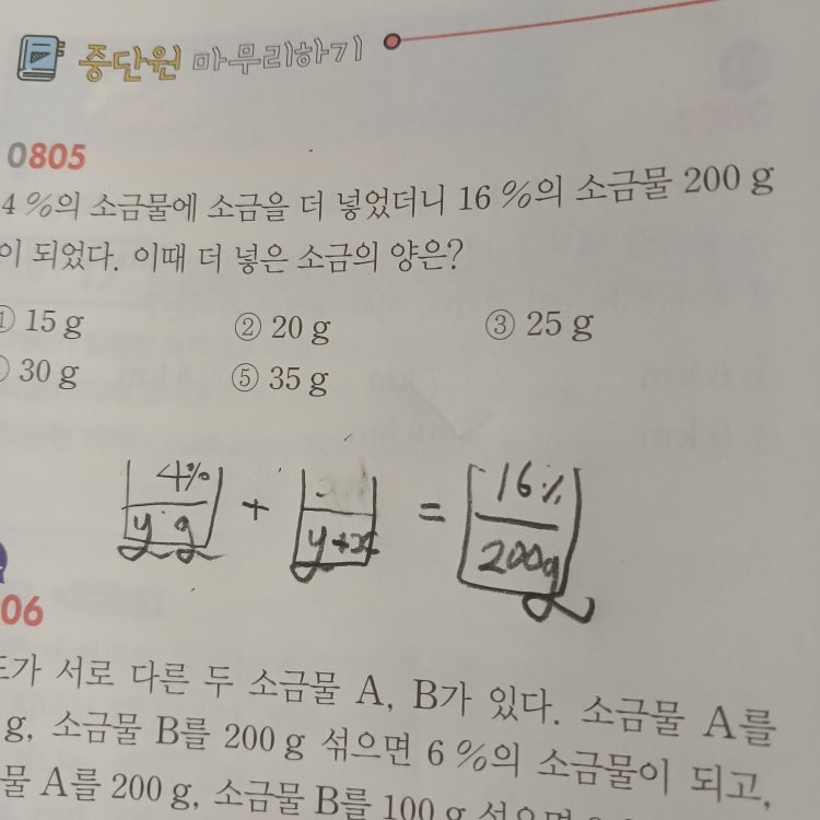 중2 수학 연립일차방정식의 활용 : 지식iN