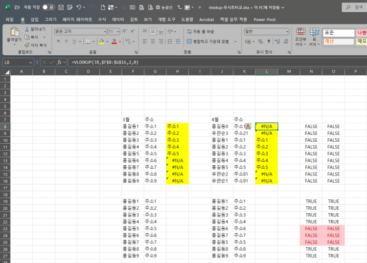 엑셀 서로 다른시트에서 도출값 안녕하세요. 엑셀초보입니다ㅜㅜ혹시 서로 다른 시트의 값이 일치할때 C라는 값을 도출할수