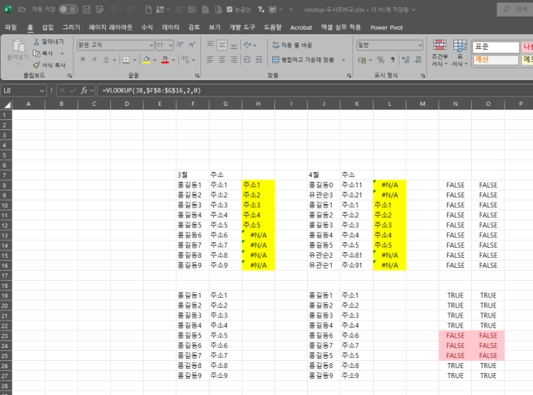 엑셀 VLOOKUP 응용 VLOOKUP 기본개념을 학습을 했습니다. 그러나 응용을 못하겟네요