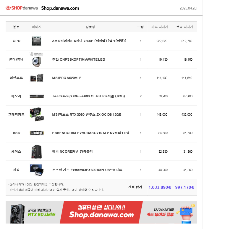 컴퓨터 견적 스팀게임 할려고 하는데 견적좀 짜주세요러스트같은거 원활하게 돌아가게요라이젠이 겜할때 좋다는데라이젠으로 짜주세요100만원