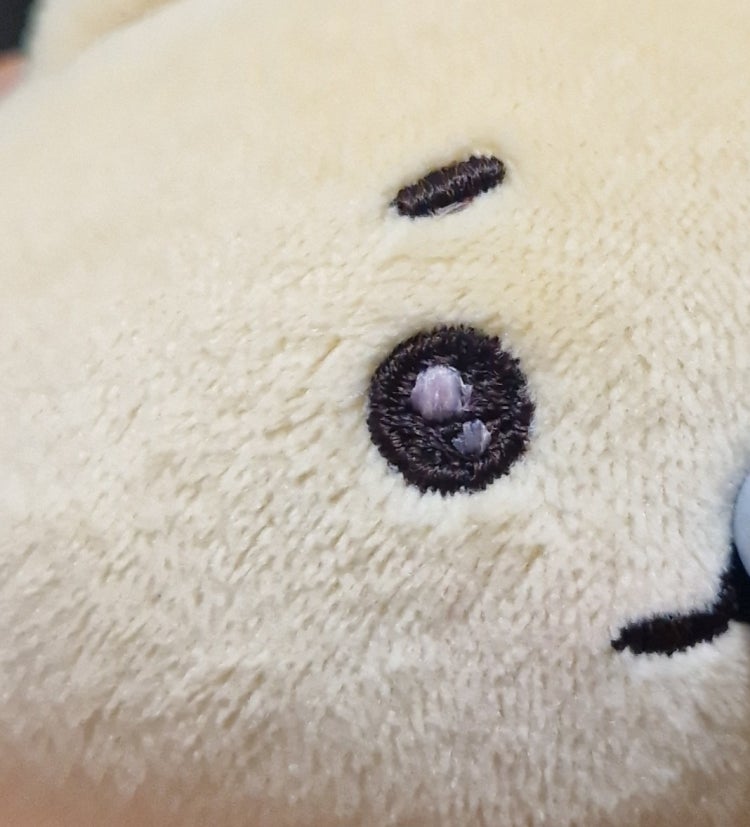 인형 눈 하얀 실에 이염 제거 어떻게 하나요? : 지식iN