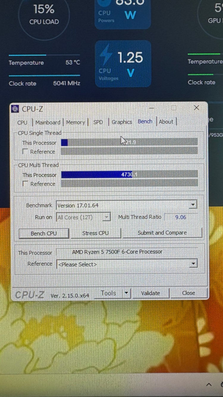 cpu bench 테스트 : 지식iN
