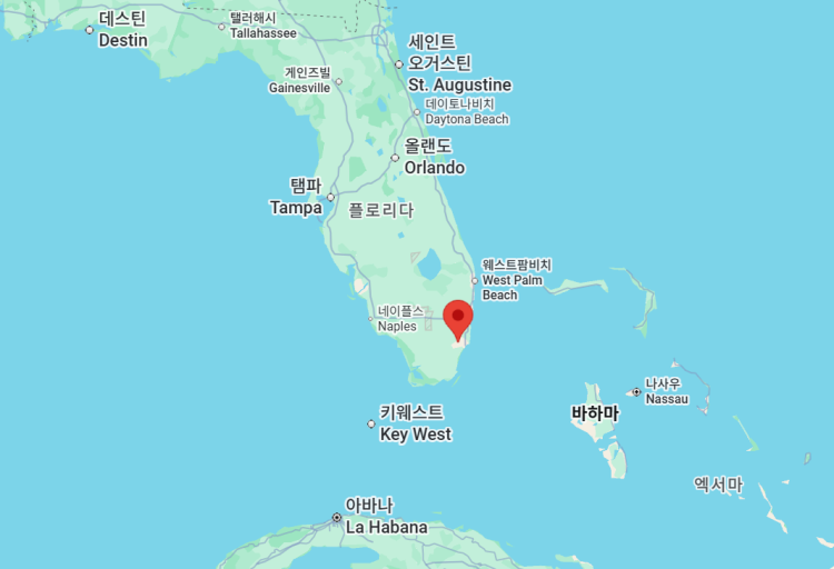 미국에서 도랄의 위치는 어디에 있나요?