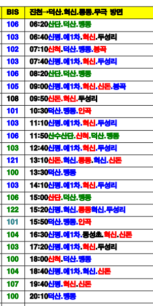 진천 터미널에서 진천 덕산터미널 가는 시내버스 알려주세요