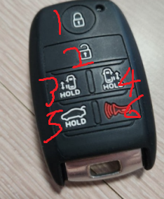 2018년식 올뉴카니발 리모컨 문의 올뉴카니발 리모컨 버튼좀 자세히 알려주세요&#