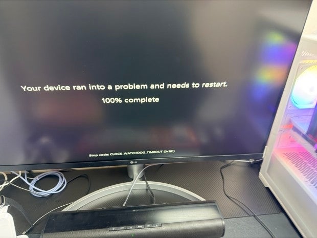 your device ran into a problem and needs to restar : 지식iN