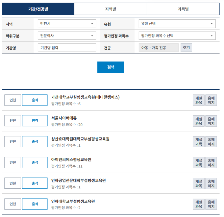 보육교사2급 자격증 딸수있는 인천에 평생교육원있나요? 온라인말고 보육교사2급 딸수있는 평생교육원이